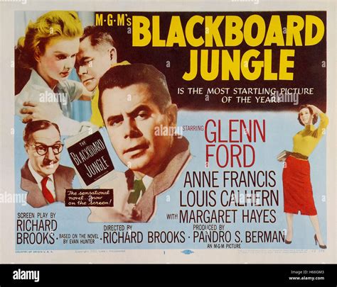 Blackboard Jungle - Movie Poster Stock Photo - Alamy