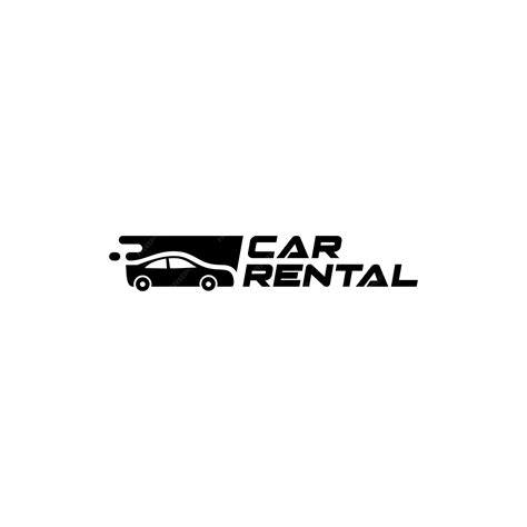 Premium Vector | Car rental logo vector