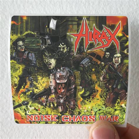 Hirax Noise Chaos War Album Cover Sticker