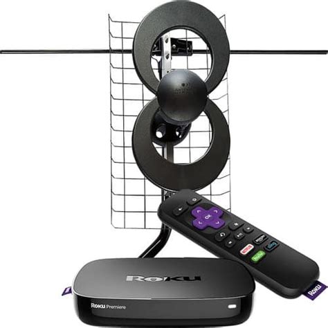 Best Buy: Roku Premiere Streaming Media Player & Antennas Direct ClearStream 2V Long-Range HDTV ...