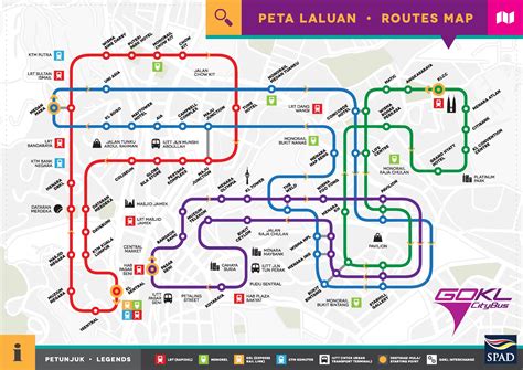 Map of Kuala Lumpur (KL) bus: bus routes and bus stations of Kuala Lumpur (KL)