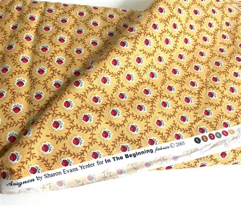 Yellow Provençal Fabric Floral Quilting Fabric By the Yard | Etsy