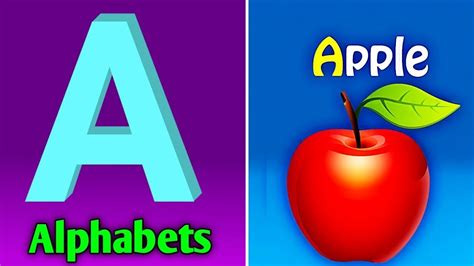 A for Apple, B for Ball, Abc Phonics Songs, Alphabets, Alphabet Songs ...