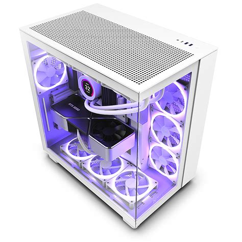 Customer Reviews: NZXT H9 Flow ATX Mid-Tower Case with Dual Chamber White CM-H91FW-01 - Best Buy