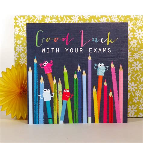 Exams Good Luck Card By Kali Stileman Publishing