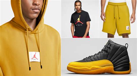 Jordan 12 University Gold Clothing Outfits | SneakerFits.com