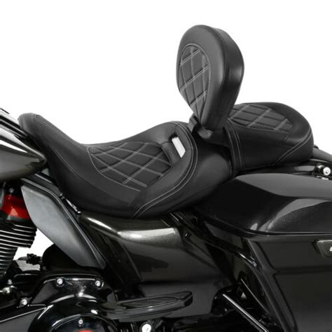 Two-Up Driver Passenger Seat & Backrest Fit For Harley Road Street Glide 09-23 | eBay