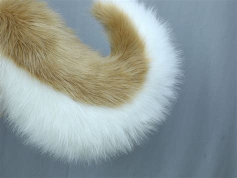 Handmade Comic-con Cute Cartoon Furry Beast Tail,curly Tail, Dog Tail, Shiba Inu Tail,brown Wolf ...