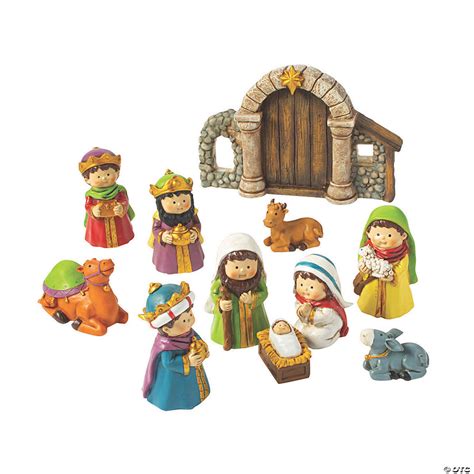 Mini Nativity Set Figures | Oriental Trading