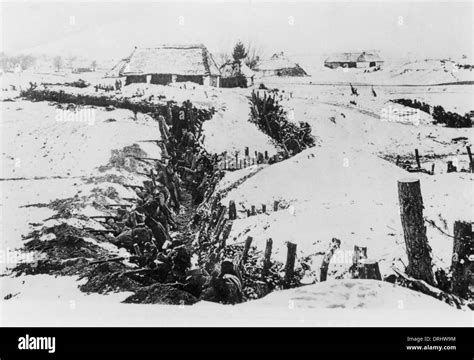 Austrian troops in trenches, Eastern Front, WW1 Stock Photo - Alamy