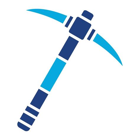 Pickaxe Glyph Two Color Icon 6972316 Vector Art at Vecteezy