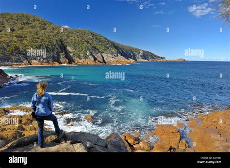 Freycinet Peninsula coastline Stock Photo - Alamy