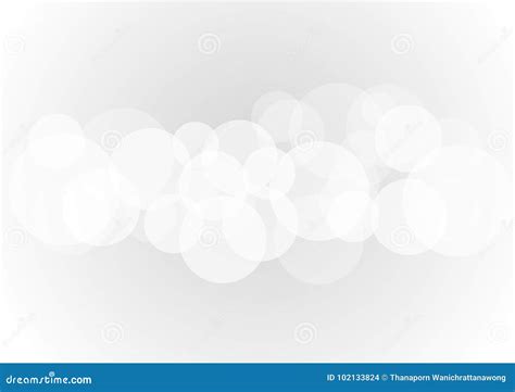 Abstract White Transparent Circle Shapes Overlap on Gray Background Stock Vector - Illustration ...