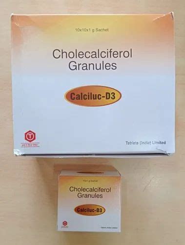 Calcirol Sachet Cholecalciferol Granules Calcirol 60000 IU, 54% OFF