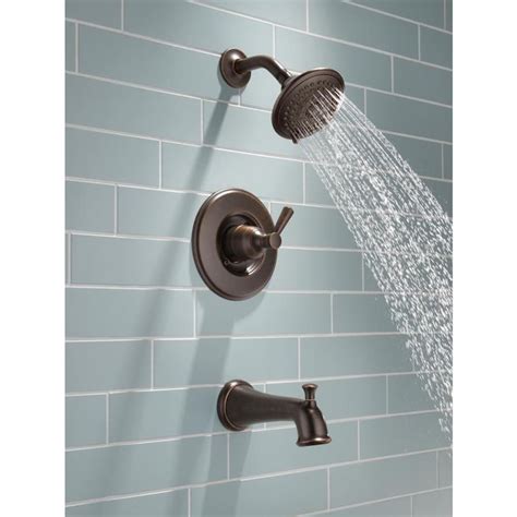 Delta Linden Venetian Bronze 1-Handle Bathtub and Shower Faucet in the Shower Faucets department ...