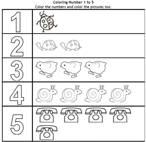 New Coloring Pages Number 1 5 Coloring Page Free Printable Number - Riset