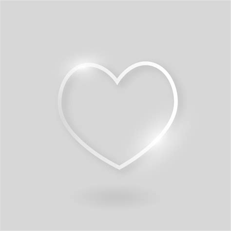 Free Vector | Heart vector technology icon in silver on gray background