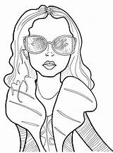 Sunglasses Coloring Pages sketch template