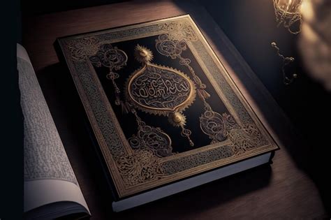 Premium Photo | The Holy Quran, written in beautiful Arabic calligraphy, is surrounded by a ...