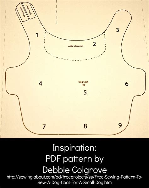 Beginner Template Dog Coat Sewing Patterns Free Printable