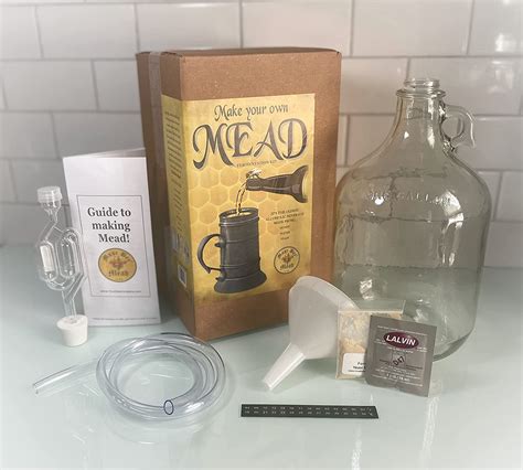 Mead Making Kit by Must Bee- 1 Gallon Reusable Fermentation Kit to Make ...