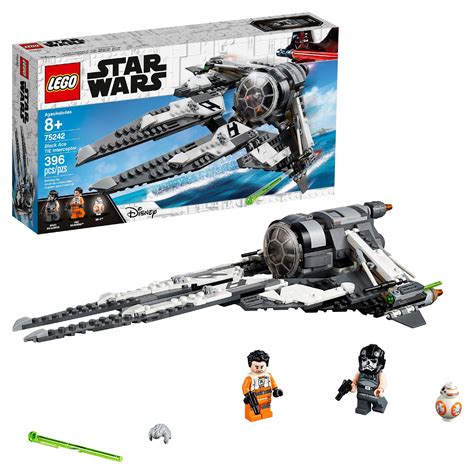 LEGO Star Wars Black Ace TIE Interceptor 75242 TIE Fighter Building Set - Walmart.com