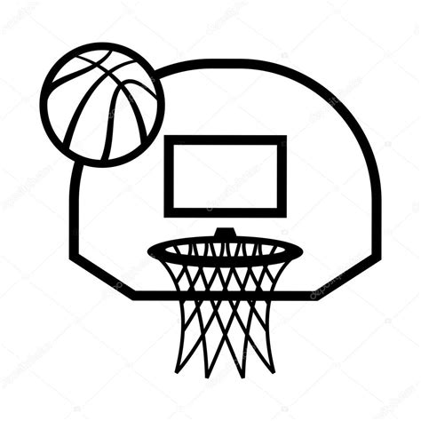 Basketball Hoop Cartoon Drawing ~ Basketball Clipart Hoop Cartoon Goal Clip Equipment Court ...