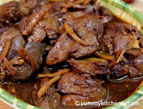 Adobong Atay ng Manok (Chicken Liver Adobo) - Yummy Kitchen