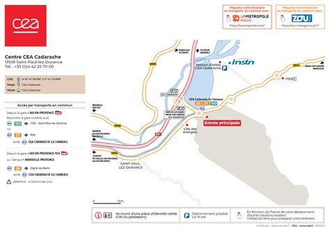 CEA Cadarache - Informations pratiques