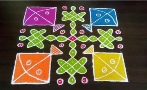 Try these simple Sankranti rangoli designs for a colourful festive season