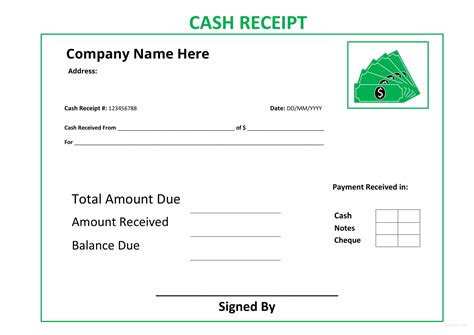 Printable Cash Receipt Template Word Printable Templates 100800 | The Best Porn Website