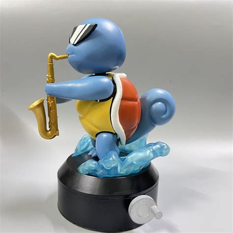 3D file Pokemon Squirtle Saxophone Articulated flexible 🐉・3D printing template to download・Cults