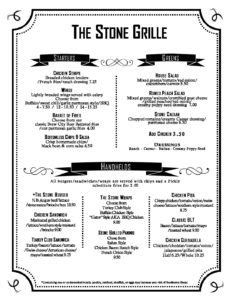 2021 Stone Grille Menu (1) - Greystone Golf Club & Banquet Center