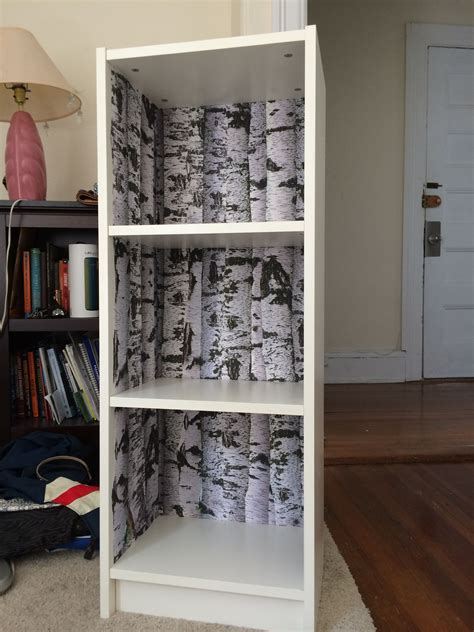 IKEA bookcase updated with previously used birch tree decals from ...