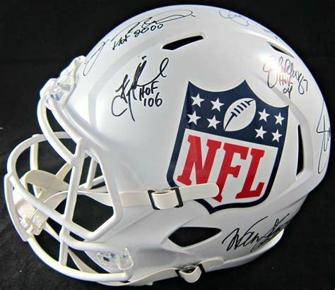 Pro Football Hall Of Fame Members Multi Signed Helmet - Memorabilia Center