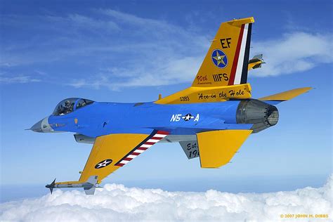 111th FS F-16 flies 90th Anniversary scheme