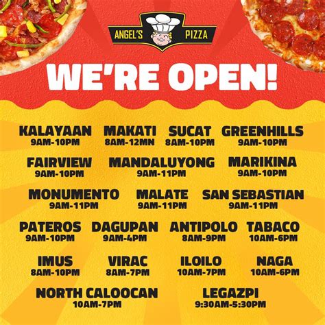 Angel's Pizza - Angel’s Pizza branches are open for...