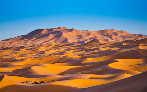 Sahara Desert Wallpaper 4K, Merzouga, Morocco, Sand Dunes