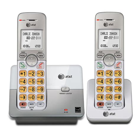 AT and T 2 Handset Cordless Phone System with Caller ID and Call ...