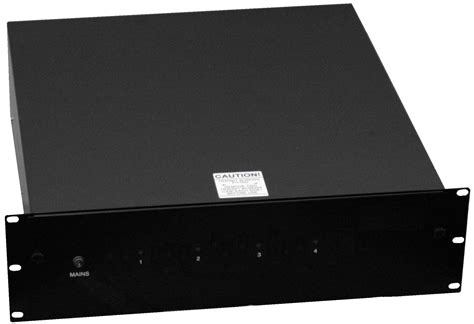 DA458-4: 4x 1A 24V DC Output Rack-mount power supply unit with integrated UPS function & monitoring