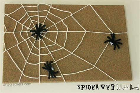 DIY Spider Web Bulletin Board