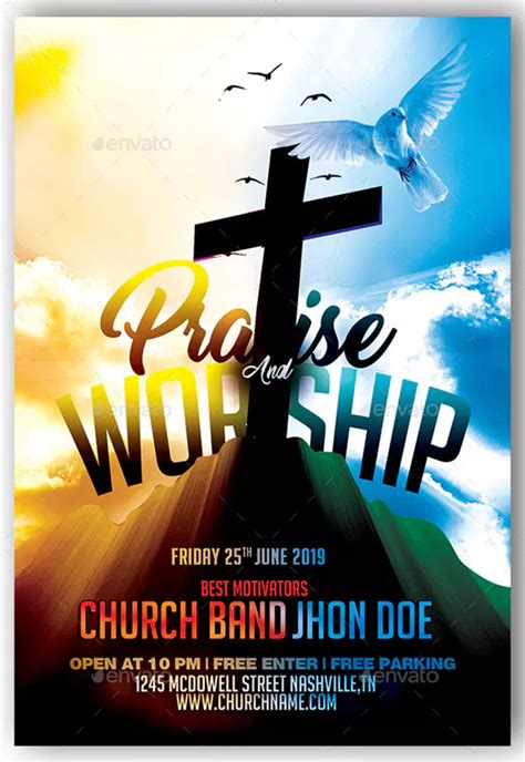 Worship Flyer Templates | Free & Premium Photoshop | Vector | PDF | EPS ...