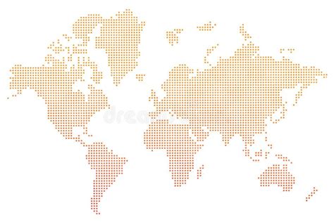 World map orange dots stock vector. Illustration of texture - 38013461