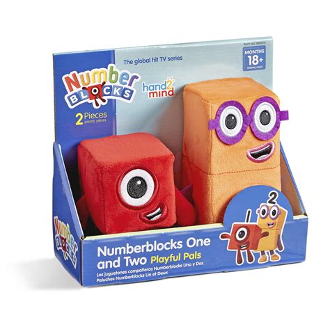 Hand2mind Numberblocks One And Two Playful Pals, Numberblocks Plush, Numberblocks Toys, Cute ...