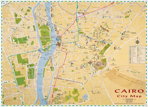 Map of cairo - Kairo map (Egypt)