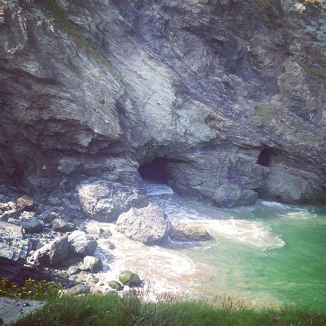 Merlin's Cave, Tintagel, Cornwall | Natural landmarks, Nature, Landmarks