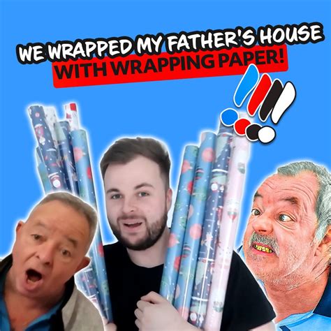 Wrapping My Dad's House In Christmas Paper! | house, paper | Wrapping ...