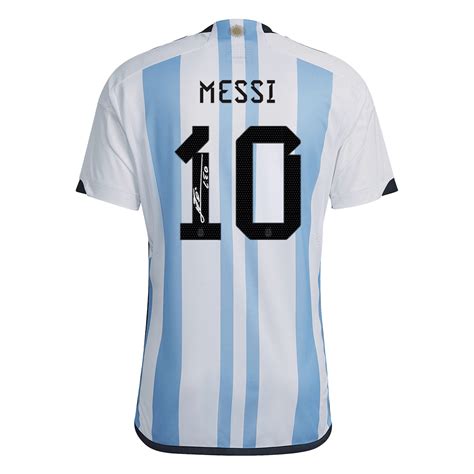 MESSI #10 Argentina Three Stars Home Jersey World Cup 2022 Men ...