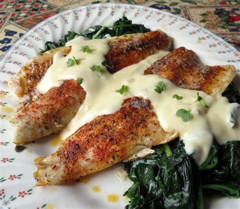 Roasted Sea Bass with a Lemon Parmesan Cream | The English Kitchen