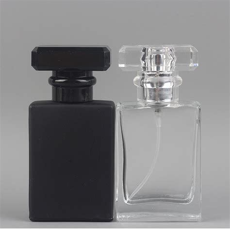 30ml 50ml Rectangle Empty Crystal Mens Elegant Black Perfume Spray ...